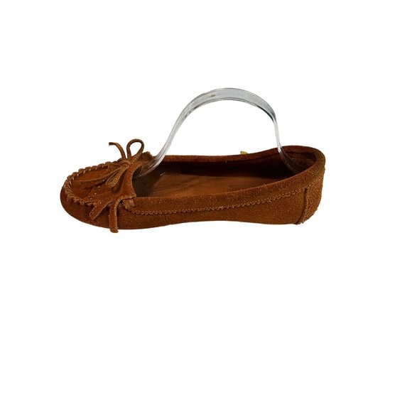 Minnetonka Brown Moccasins Men’s 8 Women’s 10 Loafers Slippers - Picture 2 of 9